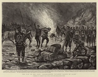 The War in the East, Disembarking Japanese Troops by Night